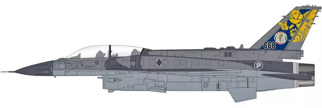 HOBBY MASTER Singapore Air Force 145th Squadron Hotshot 2014 Completed Product 1/72 F-16D