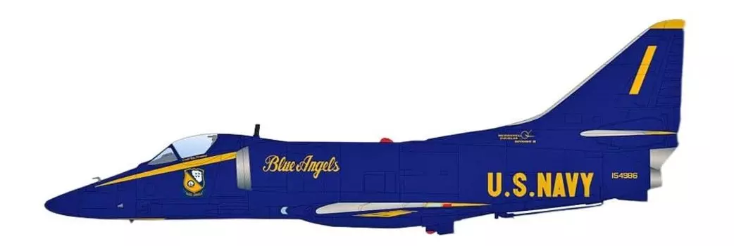 HOBBY MASTER Skyhawk Blue Angels 1 1979 Completed Product 1/72 A-4F No.