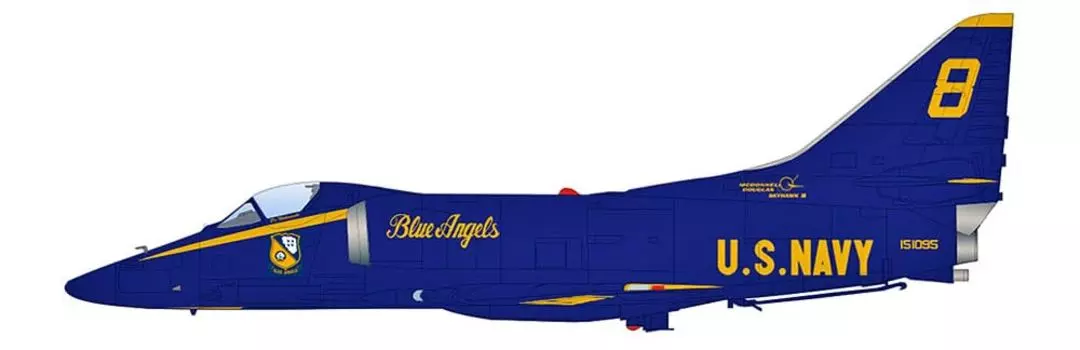 HOBBY MASTER Skyhawk Blue Angels Tokushima 2008 Завершенный продукт 1/72 A-4F