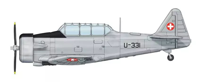 Hobby Master Texan Swiss Air Force Завершенный продукт 1/72 AT-16