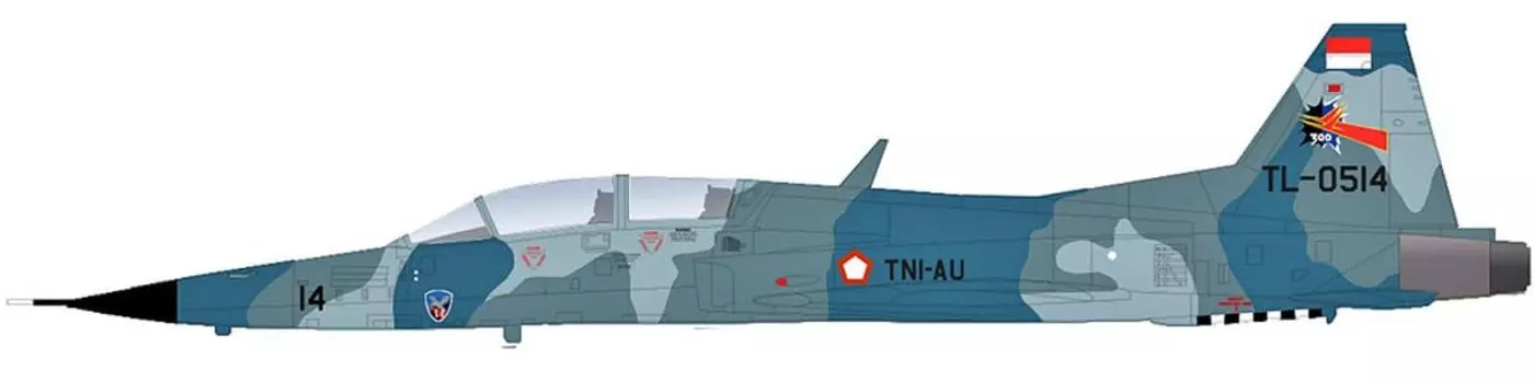 HOBBY MASTER Tiger 2 Indonesian Air Force Completed Product 1/72 F-5F