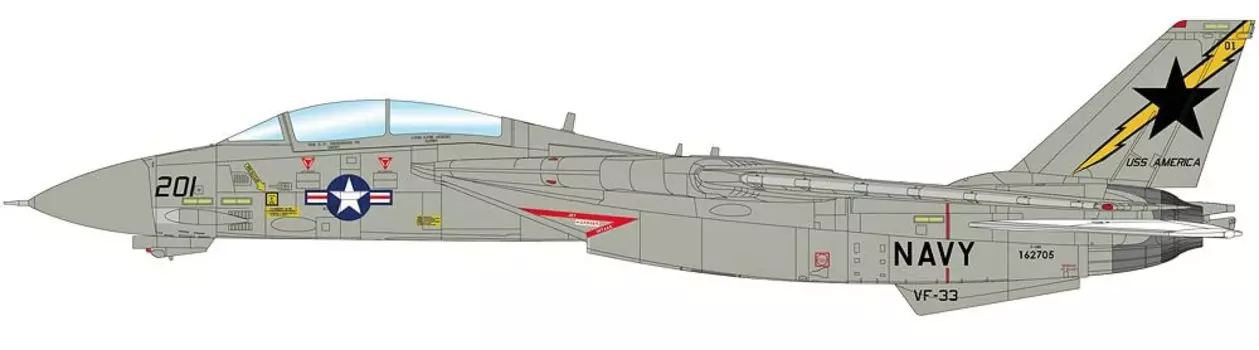 HOBBY MASTER Tomcat Squadron Leader Dale Snodgrass Machine Complete Product HA5242 1/72 F-14A VF-33