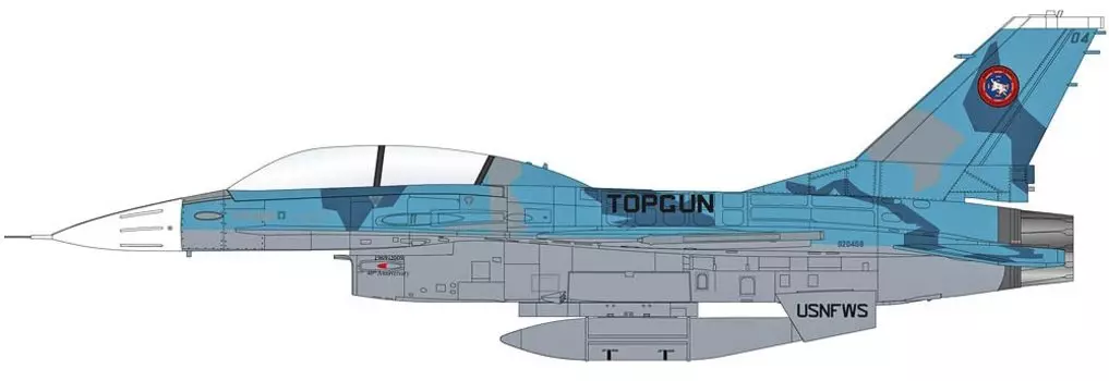 HOBBY MASTER TOPGUN Юбилей эскадрильи ВМС США 90 лет Раскрашенная готовая модель 1/72 F-16B