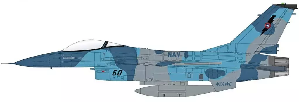 HOBBY MASTER US Navy NSAWC Adversary Completed Product 1/72 F-16A