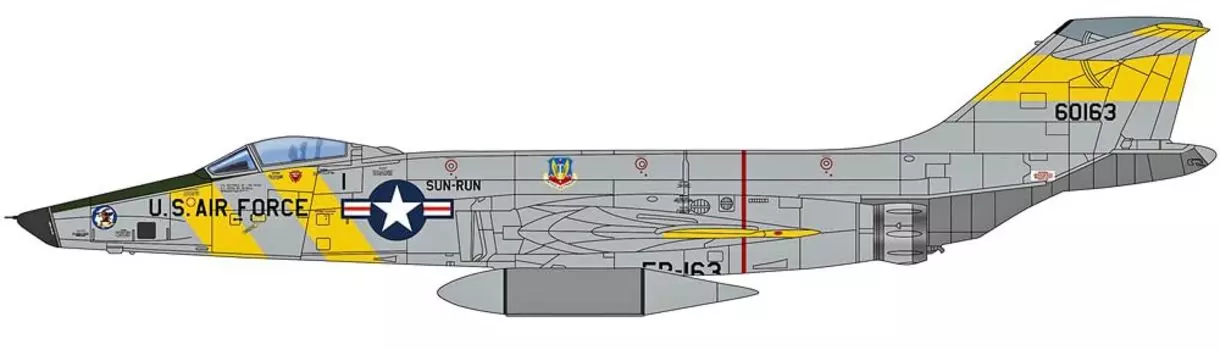 HOBBY MASTER Voodoo US Air Force 363rd Tactical Reconnaissance Wing Completed Product 1/72 RF-101C #60163