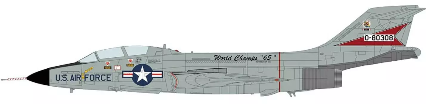HOBBY MASTER Voodoo ВВС США 62-я эскадрилья истребителей-перехватчиков, чемпионы мира 65, готовый продукт 1/72 F-101B