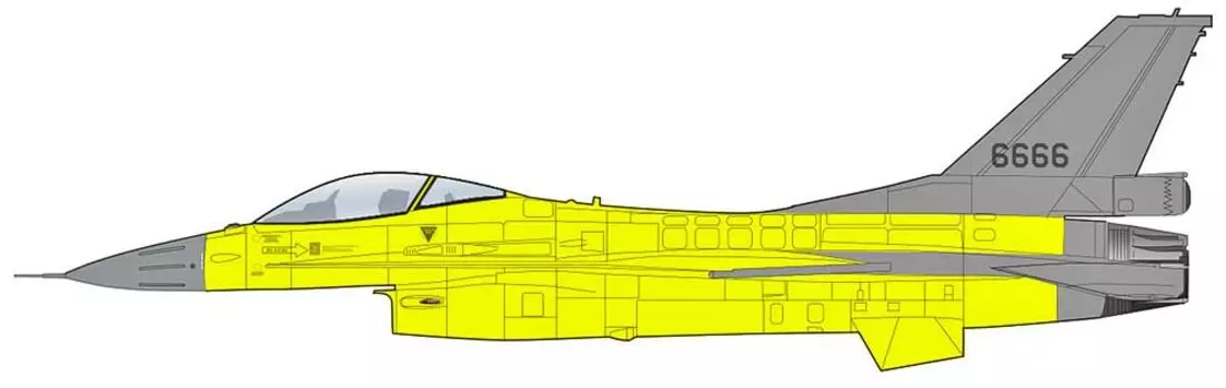 HOBBY MASTER Yellow Viper Republic of China Air Force 2023 Completed Product 1/72 F-16V
