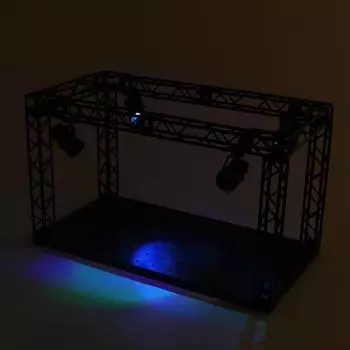 Hobby System Base Universal Hangar Garage Display Stage Цветная проекционная лампа Gundam Action Figure Собранная сцена 30*17*28cm