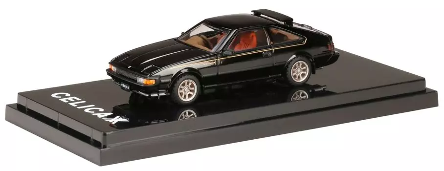 HobbyJAPAN Toyota Celica XX SUPER 2000GT TWINCAM24 1984 Black 1/64 (A60) чёрный