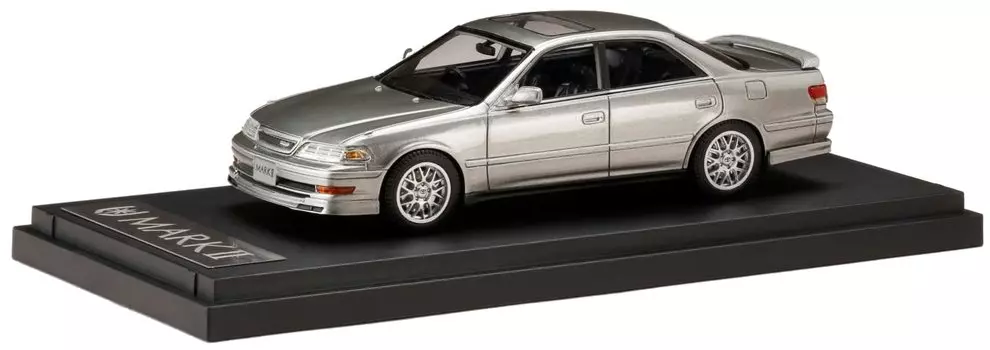 HobbyJAPAN Toyota Mk2 Tourer V 1999 Custom Version Silver Metallic 1/43 (JZX100)