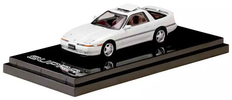 HobbyJAPAN Toyota Supra TWIN TURBO LIMITED Super White Pearl Mica Option Rear Window Sticker 1/64 (A70) 2.5GT
