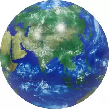 Hobonichi Earth Ball Глобус без границ, позволяющий увидеть текущее состояние Земли в реальном времени. Примерно 15 см во времени.. диаметр. синий