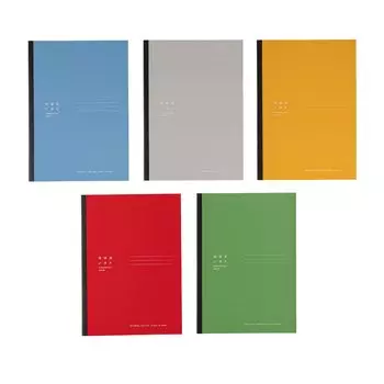 Hobonichi Nooto Новый блокнот в линейку с уменьшенной зрительной нагрузкой, набор Semi-B5, 5 цветов
