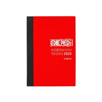Hobonichi Techo 2025 Notebook Original ONE PIECE японская страница в день на (A6) [А6/1 (специальное издание)/Январь/начинается в понедельник] красный