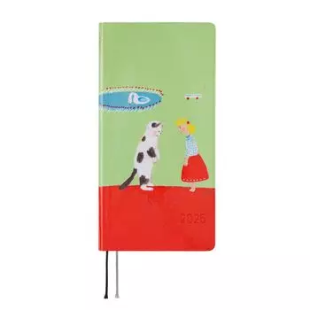 Hobonichi Techo 2025 Weeks Keiko you for your hard Aoki Starting in January Weekly Notebook Weekly Left Slim Portrait Shibata/Thank work, Mr.