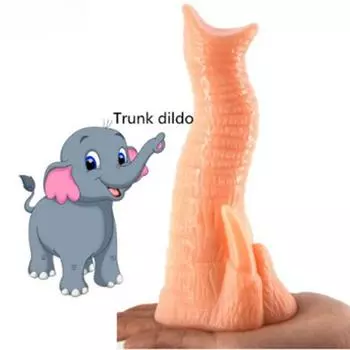Хобот слона поддельный пенис анальная пробка мастурбация секс-игрушка для женщин