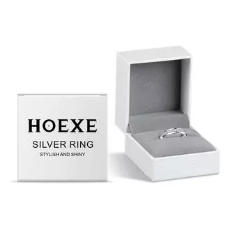 Hoexe Silver Stunning Dot Diamond Ring Designed For Comfort And Elegance For Daily Wear