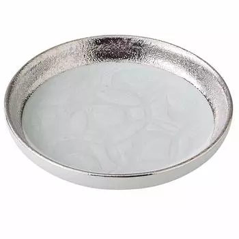 Hogdseirrs Hamada Arita Ware Toetsu Kiln Small Plate 11cm KENRAN Silver 327162 Approx.