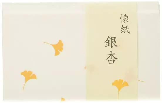 Hogdseirrs Kokorokaishihompo Kaishi Белый гинкго, женский размер: 14,5x17,5 см (1 лист)