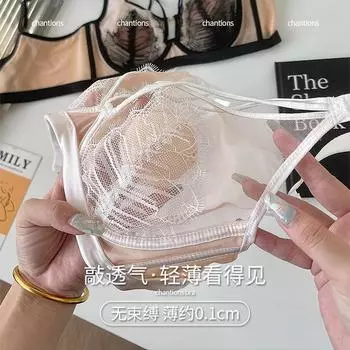 Hoh Xili французский сексуальный кружевной бюстгальтер с большой грудью и маленькими чашками для женщин, дышащий бюстгальтер с кристаллами и маленькой грудью 34/75BC