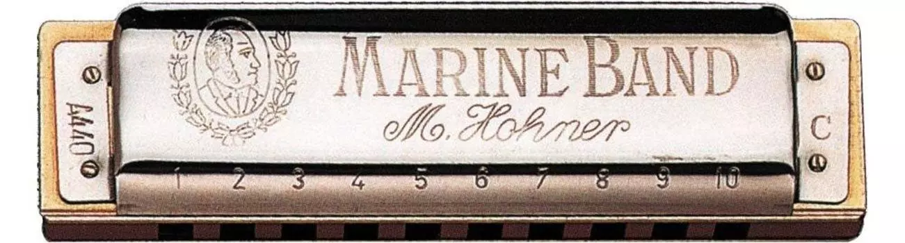 HOHNER Blues Harp Marine Band Classic C 1896/20CL тональность серебряный