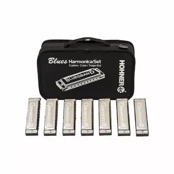 Hohner HOHNER BluesBand Harmonica set диатоническая губная гармошка из 7 предметов