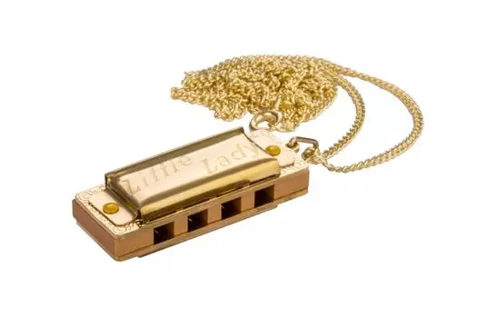 HOHNER Little Lady Gold Little Lady Gold с ожерельем миниатюрная губная гармошка C тон 110/8 /