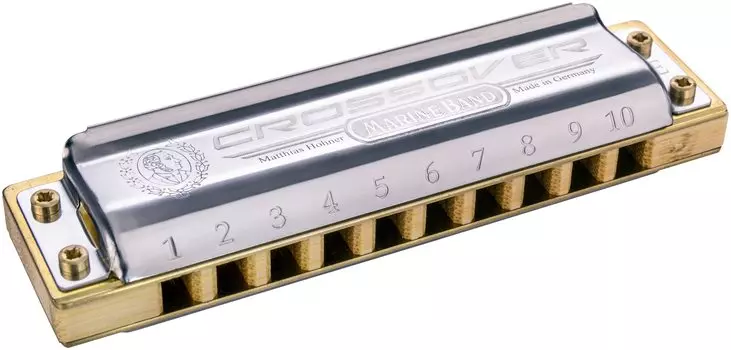 HOHNER MARINE BAND Marine Band кроссовер губная гармошка на 10 отверстий CROSSOVER/F