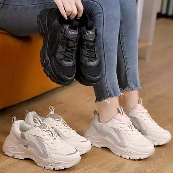 HOHO FAIR Женская обувь Женская спортивная обувь Удобные дышащие кроссовки Женские износостойкие кроссовки 35 чёрный