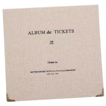 Hohopeti 1 Книга для хранения заметок Билетный корешок Дневник Коллекция воспоминаний Книга с отрывными листами Держатель для карт Альбом для билетов Билетная книга Портативный альбом для билетов