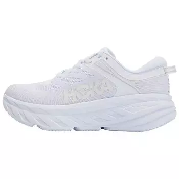 HOKA Bondi 7 Белые женские кроссовки 1110519-WWH