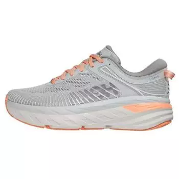 HOKA Bondi 7 Harbour Mist Женские Кроссовки Серые Sharkskin 1110519-HMSH 36