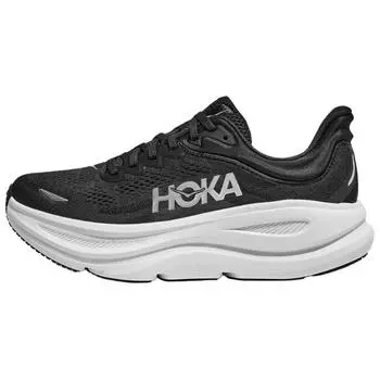 HOKA Bondi 9 черные белые мужские кроссовки 1162011-BWHT 44