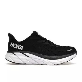 HOKA Clifton 8 Черно-белые женские кроссовки 1119394-BWHT 45