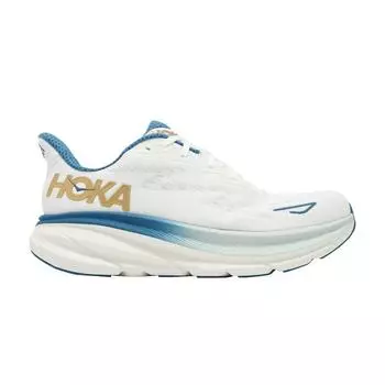 HOKA Clifton 9 2E Wide Frost Gold мужские кроссовки белые 1132210-FTG 40.5
