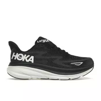 HOKA Clifton 9 черно-белые женские кроссовки 1127896-BWHT 38