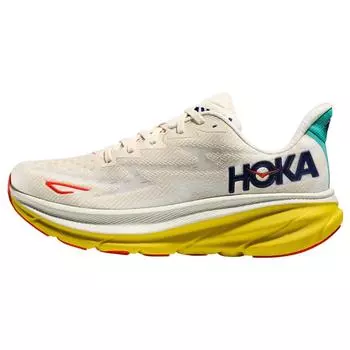 HOKA Clifton 9 Eggnog Passion Fruit Мужские кроссовки кремовые 1127895-EPFR