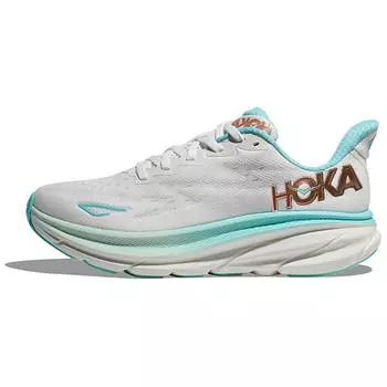 HOKA Clifton 9 Frost Rose Gold женские кроссовки белые 1127896-FTRS 39