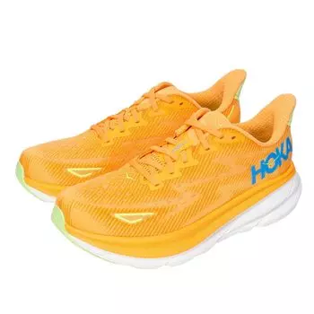 HOKA Clifton 9 Широкие Беговые Оранжевые Кроссовки для и Обувь для Ходьбы, (1132210-SLRL), Бег трусцой, Амортизация, (Оранжевый/Размер 29.0/Мужской) оранжевый