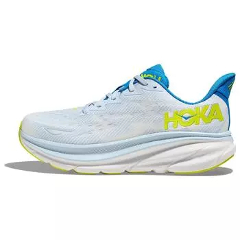HOKA Clifton 9 Wide Ice Water Evening Primrose Мужские кроссовки белые 1132210-IWEP 40