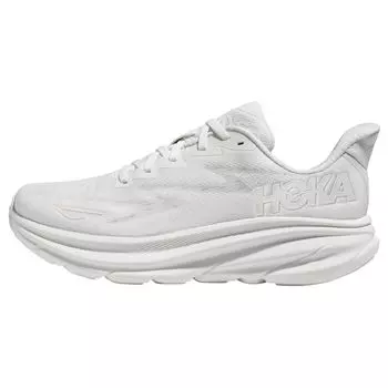 HOKA Clifton 9 Wide Triple Белые женские кроссовки 1132211-WWH 40