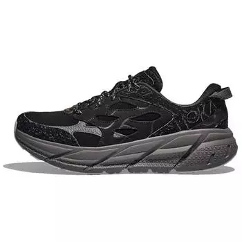 HOKA Clifton L Suede Elite Terrain System - черные кроссовки унисекс Satellite Grey 1150910-BCKST 44