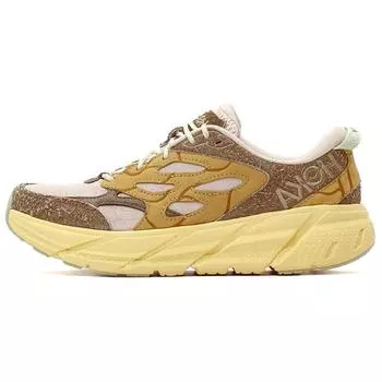 HOKA Clifton L Suede Elite Terrain System - Мужские кроссовки Oat Milk Pollen Коричневые 1150910-OLL 42.5