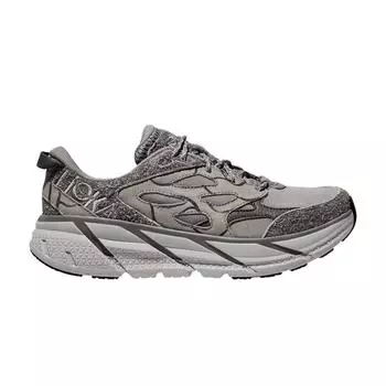 HOKA Clifton L Suede Elite Terrain System - Galactic Grey Мужские кроссовки Satellite-Grey 1150910-GTL 43