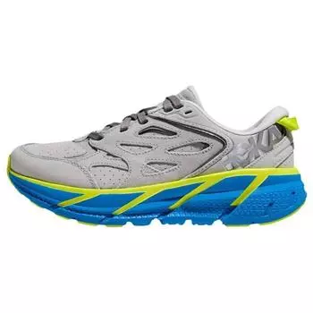 HOKA Clifton L Suede Lunar Rock Diva Синие мужские кроссовки Серые 1122571-LRDB 42.5