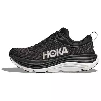 HOKA Gaviota 5 черные белые мужские кроссовки 1127929-BWHT