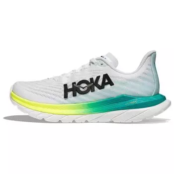 HOKA Mach 5 Wide White Blue Glass Женские кроссовки 1136678-WBGL 36.5