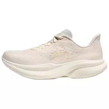 HOKA Mach 6 Алебастр Космический серый Женские кроссовки Кремовый 1147810-AMC 38.5