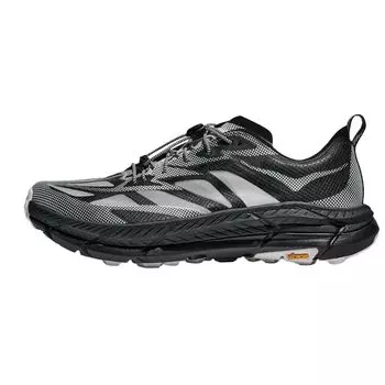 HOKA Mafate Speed 4 Lite Stealth Tech Pack - Черно-белые унисекс кроссовки 1168971-BWHT 43