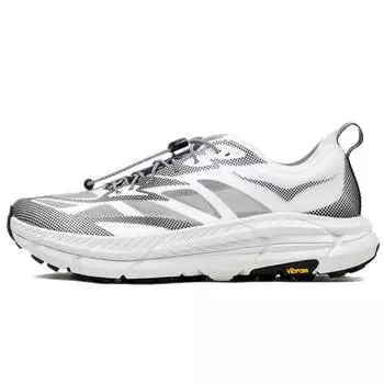 HOKA Mafate Speed 4 Lite Stealth Tech Pack - Бело-черные унисекс кроссовки 1168971-WBLC 36.5